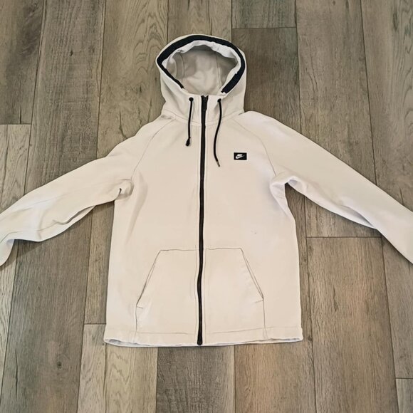 ✓Nike Cream Zip Up Hoodie (Medium) - Picture 1 of 6